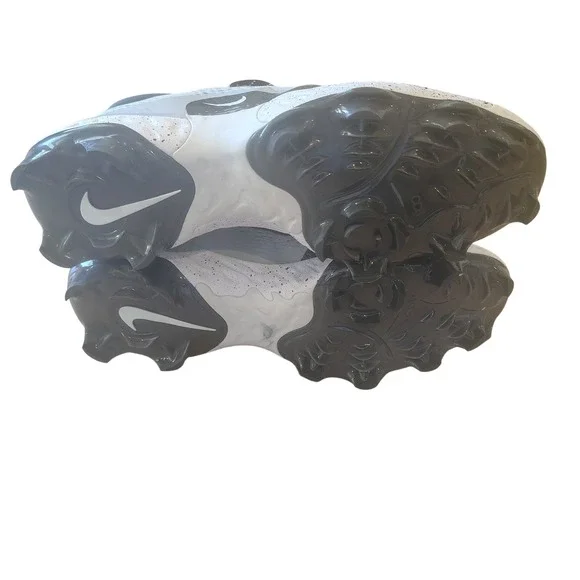 Nike Alpha Huarache Elite 4 Low Baseball Cleats Grey Black Mens 15 FD6221-002